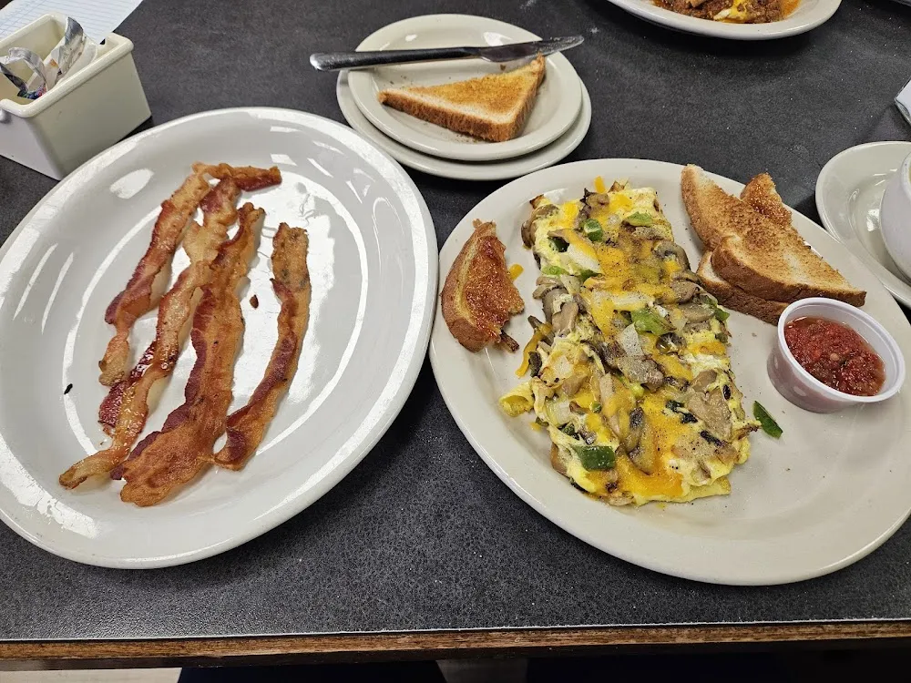 Bacon Strips & Vegetable Omelette