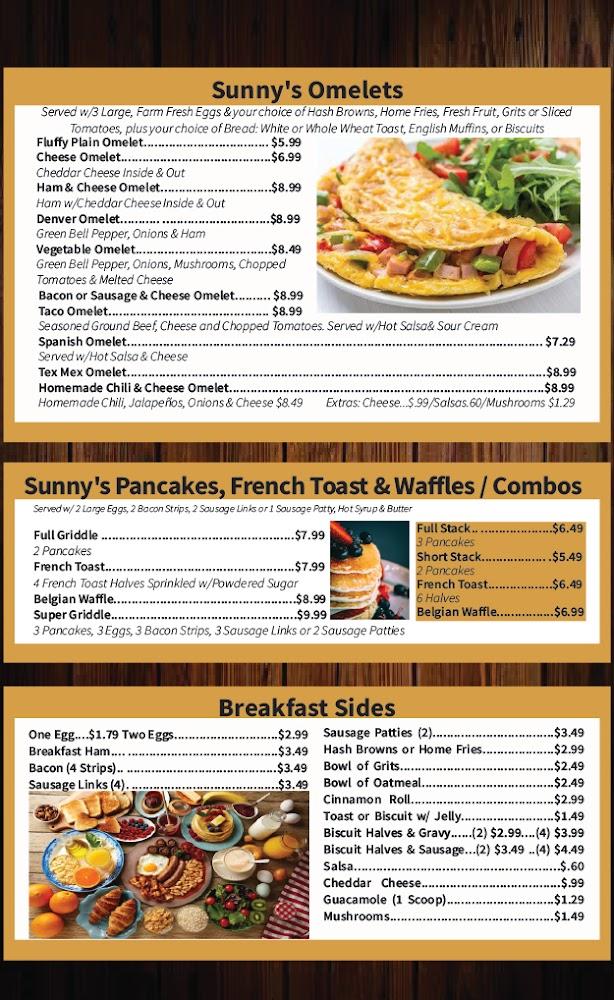 Sunny's Cafe Menu image 4